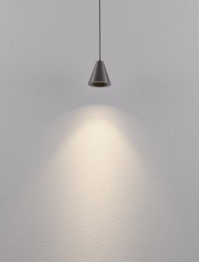 Nova Luce Irmos - Hängelampe - Ø 6 x 191 cm - 5W LED inkl. - schwarzes Nickelaluminium