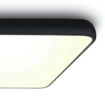 ONE Light LED Slim Line Plafo - Deckenleuchte - 64 x 64 x 9 cm - 62W LED inkl. - schwarz