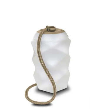 New Garden Bita - wiederaufladbare Lampe mit Fernbedienung - Ø 17,8 x 30 cm - inkl. LED - IP65 - beige - RGB + weiße Lichtfarbe
