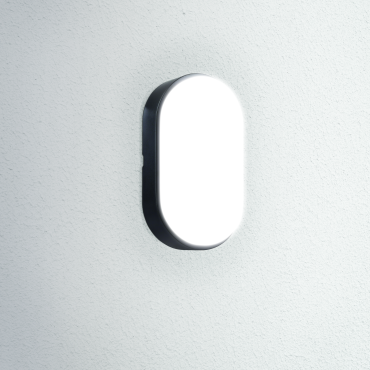 Century Italia Oasi CCT - Wand-/Deckenleuchte - 12 x 6,3 x 21,2 cm - 14W LED inkl. - IP65 - schwarz