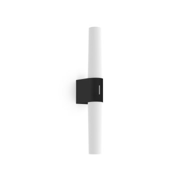 Nordlux Helva Double Basic - Wandleuchte - 10,6 x 5,7 x 42,5 cm - 9W LED inkl. - IP44 - schwarz