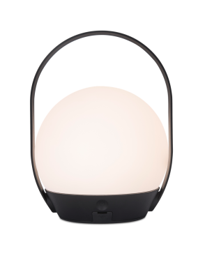 Lutec Cardi - Tischleuchte - smart lighting - Lutec Connect - 17,3 x 22,3 x 16 cm - 3,3W LED inkl. - IP54 - Dimmfunktion und einstellbare Lichtfarbe per App - schwarz