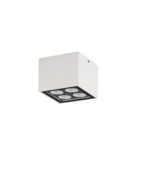 Nova Luce Jax - Außen-Deckenleuchte - 8 x 6,5 x 8 cm - 8W LED inkl. - IP54 - Sand Weiß