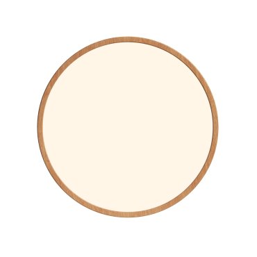 Nordlux Oja - Badezimmer Deckenleuchte - Ø 42,4 x 2,3 cm - 24W dimmbare LED inkl. (2700K) - IP54 - Holzfolie