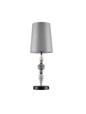 Nova Luce Damo - tischleuchte - Ø 22 x 62 cm - matt schwarz, grau und braun