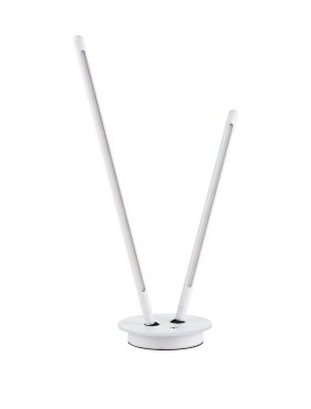 Nova Luce Intec - Tischleuchte - Ø 15 x 50 cm - 8W dimmbar LED incl. - sand weiß