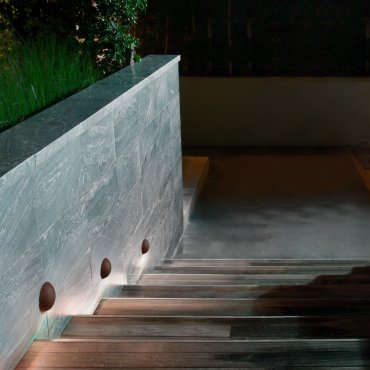 Nova Luce Passo - Außenwandleuchte - Ø 12 x 4 cm - 3W LED inkl. - IP65 - corten