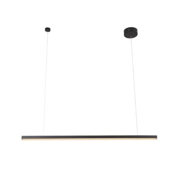 Maxlight Trio - Hängeleuchte - 100 x 3,6 x 150 cm - 12W dimmbare LED inkl. - schwarz