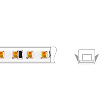 Klus LED-Streifen - 0,7 cm breit, 500 cm lang - 24Vdc - dimmbar - 9,1 W LED pro Meter - 196 LEDs pro Meter - IP65