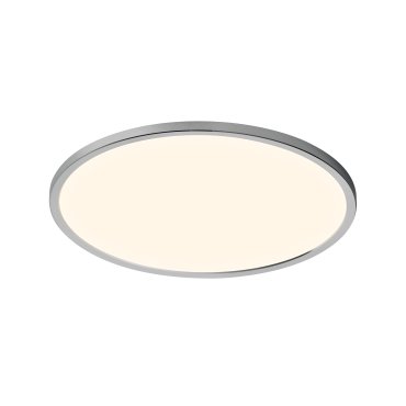 Nordlux Oja - Deckenleuchte für Badezimmer - Ø 43 x 2,5 cm - 3 Stufen Moodmaker SceneSelect Funktion (3000K-4000K) - 19W LED inkl. - IP54 - Chrom