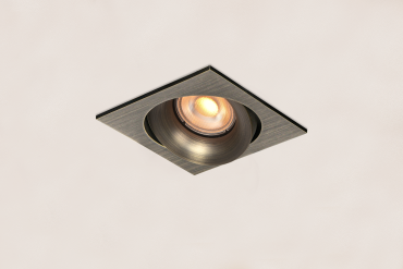 Artdelight Alice - einbauspot - 90 x 90 mm, 83 x 83 mm einbaumaß - antikbronze