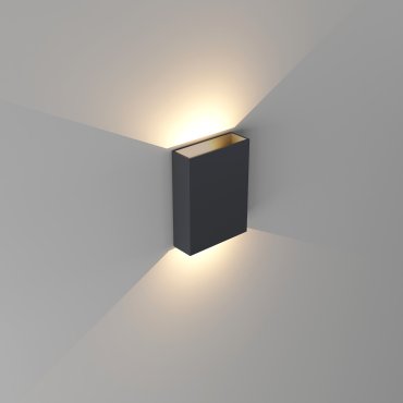 Artdelight Memphis – wandleuchte – 4 x 12 x 16 cm – 6W LED inkl. – IP65 – schwarz und gold