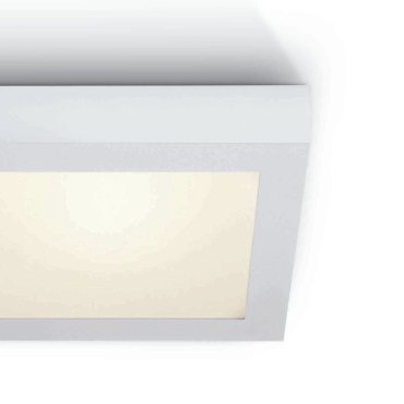 ONE Light LED Panel Plafo Square - Deckenleuchte - 30 x 30 x 3,9 cm - 30W LED inkl. - IP40 - weiß - warmweiße Lichtfarbe
