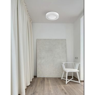 Nova Luce Bona - Deckenleuchte - Ø 51 x 7 cm - weißer Gips