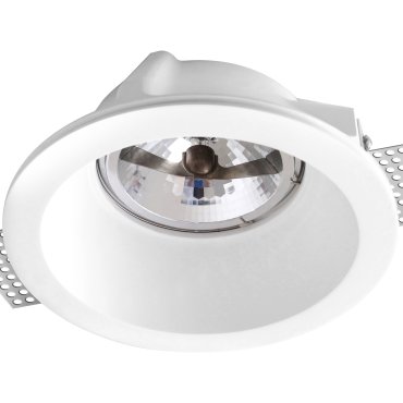 Nova Luce Vitale - Einbaustrahler - Ø 200 mm, Ø 205 mm Einbaugröße - weißer Gips