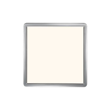 Nordlux Oja - Badezimmer Deckenleuchte - 30 x 30 x 2,5 cm - 3 Stufen Moodmaker SceneSelect Funktion - 14,5W LED inkl. - IP54 - chrom/weiß