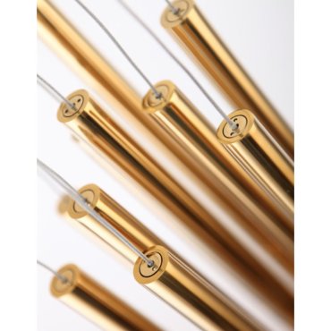 Maxlight Organic - Pendelleuchte - Ø 20 x 180 cm - 10 x 1W dimmbare LED inkl - gold