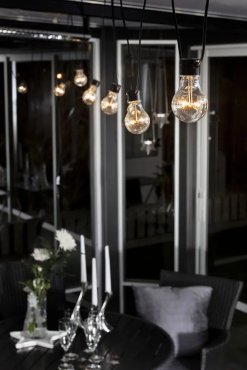 Konstsmide - dekorative Lichterkette mit Dimmfunktion - Starterset - 9,15 Meter Länge plus 10,85 Meter Kabel - 10 LED-Lampen inkl. - 3,4W - IP44 - schwarz