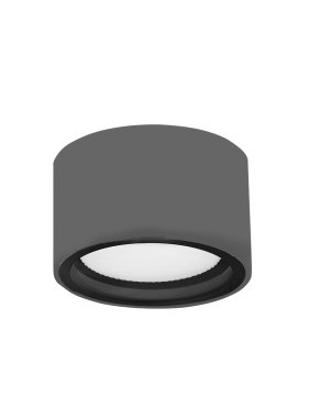Nova Luce Focus - Außen-Deckenleuchte - Ø 10 x 6,5 cm - IP54 - dunkelgrau