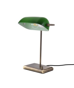 Artdelight Oxford - tischlampe - 17,5 x 26 x 37 cm - bronze und grün