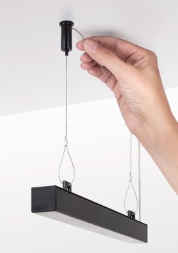 KLUS RG-1 - Montageset inklusive Kabel 100cm - schwarz