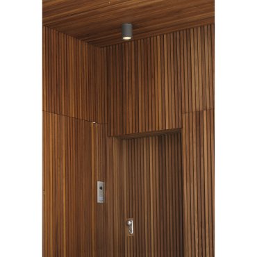 Faro Tasa - Aufbaustrahler 1L - Ø 11 x 14 cm - IP44 - dunkelgrau