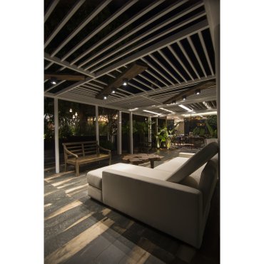 Faro Tami - Aufbaustrahler 1L - 9 x 9 x 10 cm - 9W LED inkl. - IP54 - dunkelgrau