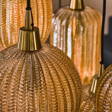 Vico Pumpkin 7L - Hängeleuchte - 95 x 38 x 150 cm - bernsteinfarben