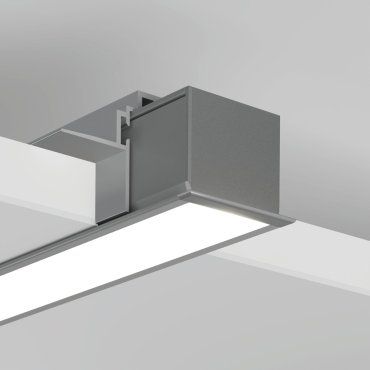 Klus Lokom - LED-Einbauprofil - 3,02 x 2,45 cm - silber eloxiert