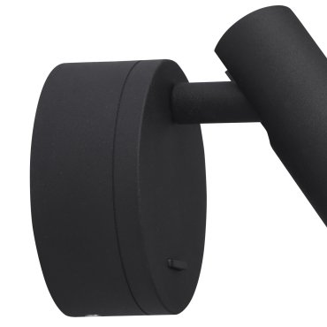 Nova Luce Clip - Wandleuchte mit Schalter - 8 x 3,4 x 11 cm - 3W LED inkl. - schwarz