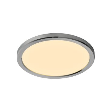 Nordlux Oja - Deckenleuchte für Badezimmer - Ø 30 x 2,5 cm - 3 Stufen Moodmaker SceneSelect Funktion (3000K-4000K) - 14,5W LED inkl. - IP54 - Chrom