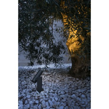 Faro Spy-1 - Aufbaustrahler 1L - Ø 4 x 14,5 cm - 6W LED inkl. - IP65 - dunkelgrau