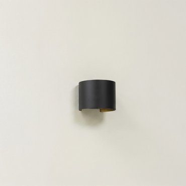 Artdelight Gyro - Wandleuchte - 9,7 x 13 x 11,2 cm - schwarz mit gold