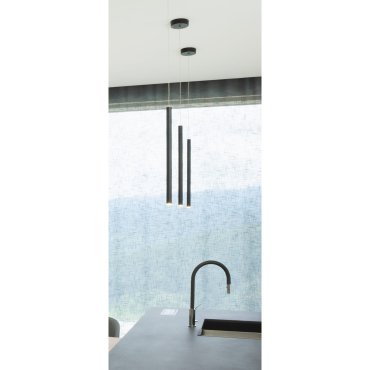 Maxlight Organic - Hängeleuchte - Ø 2,5 x 190 cm - 1W LED inkl - schwarz