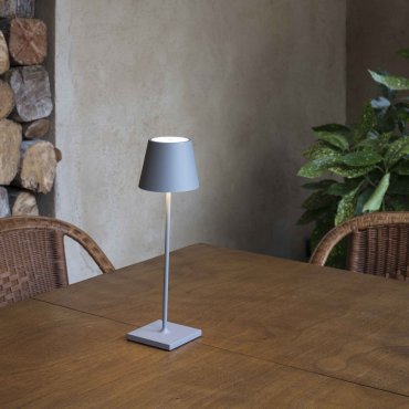 Faro TOC - tragbare Lampen - Ø 11 x 38 cm - 2W dimmbare LED inkl - IP54 - grau