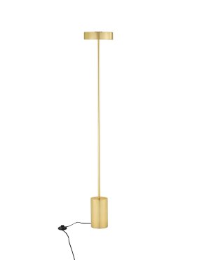 Nova Luce Thea - Stehleuchte - Ø 20 x 135 cm - 17W  LED inkl. - Messing Gold