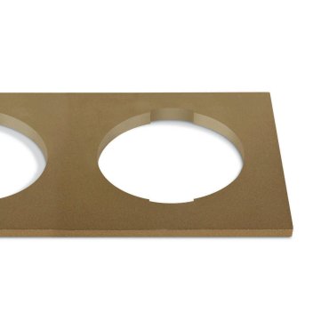 ONE Light - quadratischer dekorativer Doppelsockel - 10105H - Messing