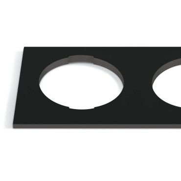 ONE Light - quadratischer dekorativer Doppelsockel - 10105H - schwarz
