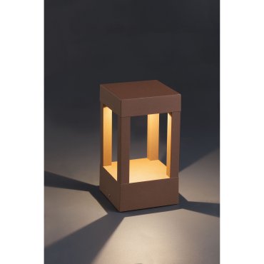 Faro Agra - Gartenleuchte - 10,8 x 10,8 x 20 cm - 9W LED inkl. - IP55 - rostbraun