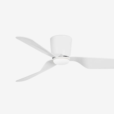 Faro Pemba - Deckenventilator mit Licht und Fernbedienung - Ø 132 cm - 16W LED inkl. - weiß