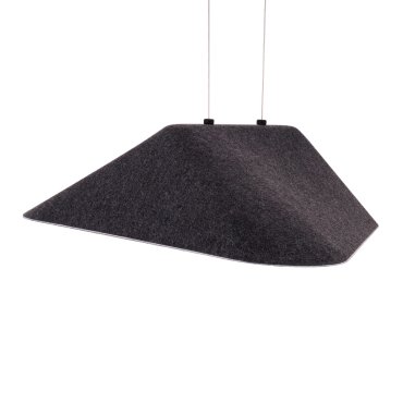 Maxlight Carbon - Hängeleuchte - 55 x 50 x 220 cm - 8W LED inkl - schwarz und grau
