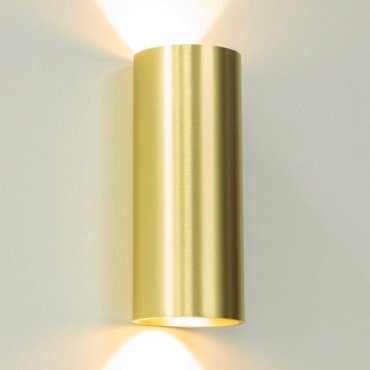 Artdelight Brody - Wandleuchte - Ø 7,2 x 18 cm - 2 x 4W LED inkl. - IP54 - gebürstetes Gold