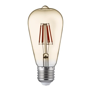Searchlight LED Lampe - Ø 6 x 13 cm - E27 - 6W dimmbar (5er Set) - 2700K - transparent