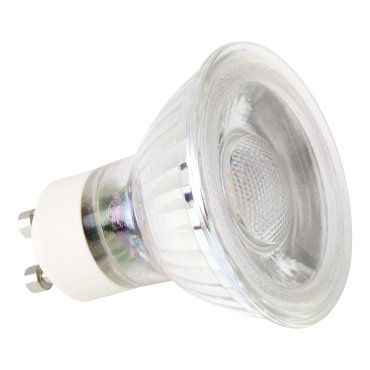 Searchlight LED Lampe - Ø 5 x 6 cm - GU10 - 4W nicht dimmbar (5er Set) - 3000K - transparent