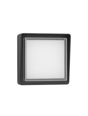 Nova Luce Cape - Außenwandleuchte - 20 x 20 x 7,4 cm - 10W LED inkl. - IP65 - dunkel anthrazit