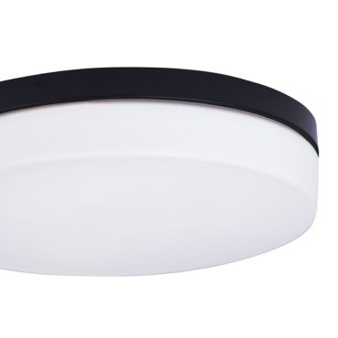 Maxlight Oda - Deckenleuchte - Ø 40 x 9 cm - IP44 - weiß und schwarz