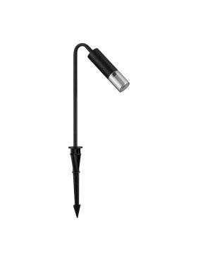 Nova Luce Aether - Gartenpfosten auf Erdspieß - 17 x 51 cm - 5W LED incl. - IP65 - dunkel anthrazit