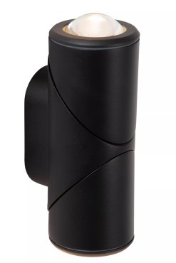 Lucide Erin - Außenwandleuchte - 6 x 8 x 19 cm - 2 x 5W LED inkl. - IP65 - schwarz