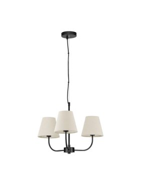Nova Luce Moist – pendelleuchte – Ø 52 x 98 cm – schwarz und beige