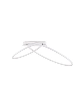 Nova Luce Kiklos - Deckenleuchte - Ø 72 x 30 cm - 42W dimmbar LED inkl. - Sand Weiß